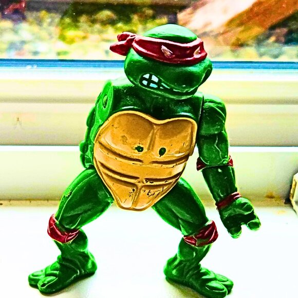 1988 TMNT Playmates Lot of 3 Figures Raphael Leonardo Michelangelo Parts/Repair - Picture 2 of 9